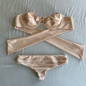 ACACIA swimwear bikini nude size S